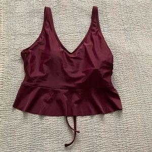Kona Sol Swim Tankini Burgundy